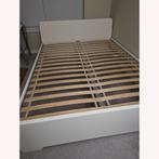 Lit double IKEA Lüroy avec sommiers à lattes IKEA Lüroy, Enlèvement, Blanc, Deux personnes, 140 cm