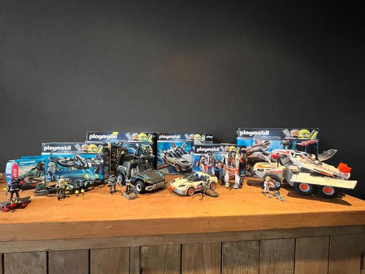 Groot lot Playmobil TOP AGENTS - Nieuwstaat - Sinttip!, Kinderen en Baby's, Speelgoed | Playmobil, Zo goed als nieuw, Complete set
