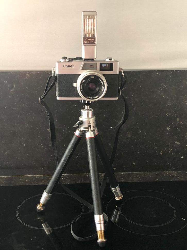 vintage retro CANON fotocamera met lens 40mm, Antiek en Kunst, Curiosa en Brocante, Ophalen of Verzenden