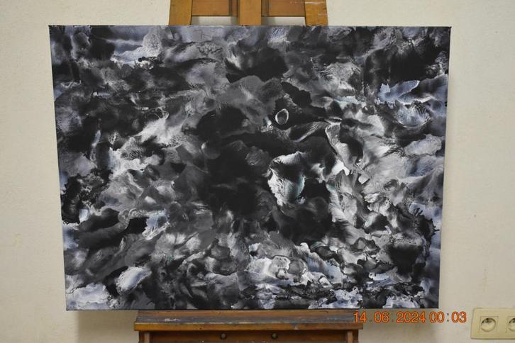 Abstract schilderij, serie nr. (56) van joky kamo, Antiek en Kunst, Kunst | Schilderijen | Modern, Ophalen