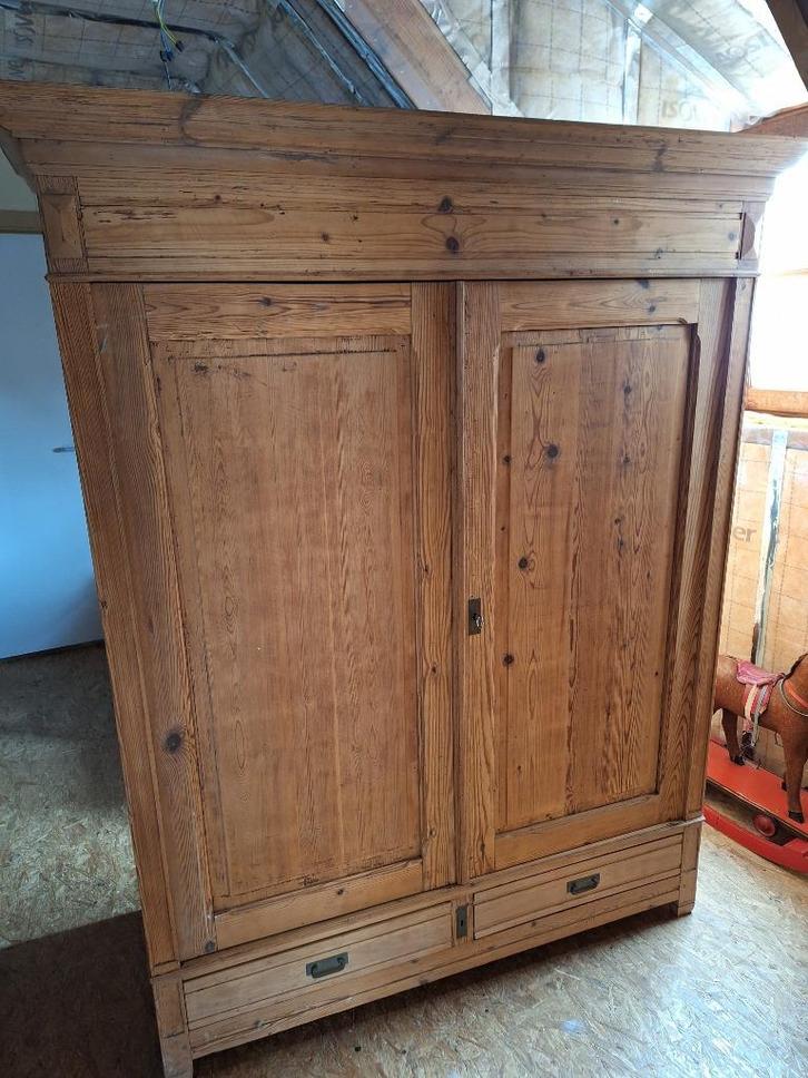 oude houten kast, Antiek en Kunst, Antiek | Meubels | Kasten, Ophalen