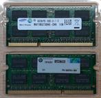 8GB - 2x 4GB LAPTOP SODIMM PC3-10600S DDR3 HP 536726-953, Informatique & Logiciels, Mémoire RAM, Comme neuf, Enlèvement, Laptop