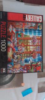 Gallery art puzzel katten, Hobby en Vrije tijd, Ophalen, 500 t/m 1500 stukjes, Zo goed als nieuw, Legpuzzel