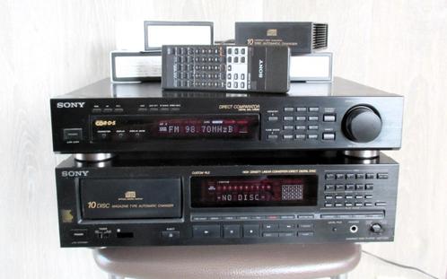 10 CD wisselaar Sony  CDP - C910  & Sony tuner st-s39, Audio, Tv en Foto, Cd-spelers, Zo goed als nieuw, Sony, Wisselaar, Ophalen