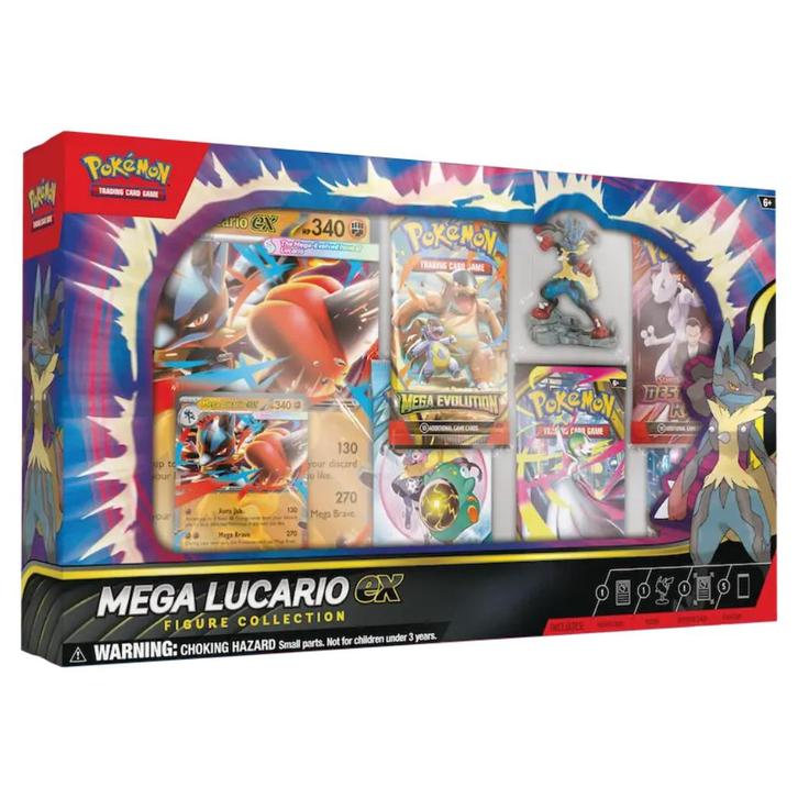 Pokémon : Mega Lucario ex Figure Collection box, Hobby en Vrije tijd, Verzamelkaartspellen | Pokémon, Nieuw, Booster, Foil, Ophalen of Verzenden