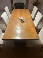 Tafel + 6 stoelen, Enlèvement, Comme neuf, 4 à 6 chaises