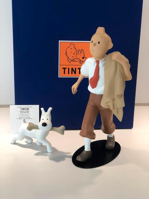 HC Tintin globe trotteur 32cm, Collections, Personnages de BD, Tintin