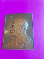 1908 België plaquette Charles Graux door Pieter Braecke, Verzenden, Brons