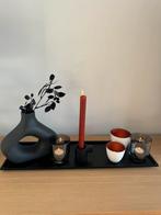 Decoratie plateau zwart metaal, alles inclusief, Huis en Inrichting, Ophalen, Zo goed als nieuw, Zwart, Metaal