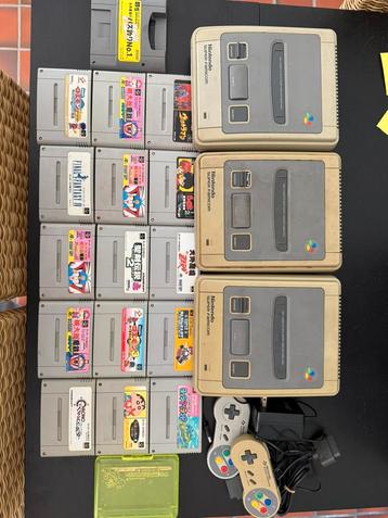 Super Famicom : 3 Consoles et 15 jeux  beschikbaar voor biedingen