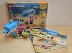 Lego 31128 Dolphin and Turtle, Ophalen of Verzenden, Zo goed als nieuw, Complete set, Lego