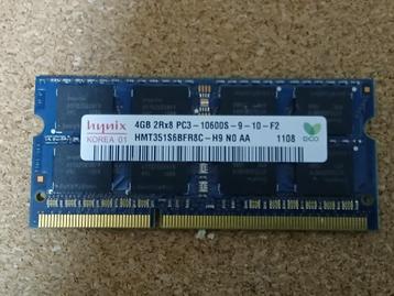 DDR3 .1333 .Hynix  .4GB, Enlèvement, DDR3, Laptop, 4 GB