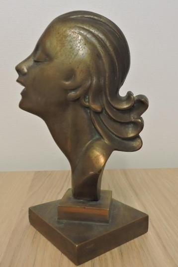 retro Vrouwen hoofd koper, messing ... beschikbaar voor biedingen
