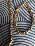 Ketting en armband plaque or enkel aan hey slot gebruikspore, Handtassen en Accessoires, Armbanden, Ophalen, Zo goed als nieuw