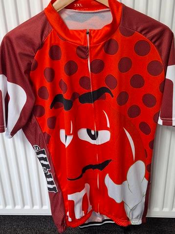 Maillot de cyclisme Funny M&M rouge XL XXL, Rouge, Enlèvement ou Envoi, M&M, Taille 56/58 (XL)