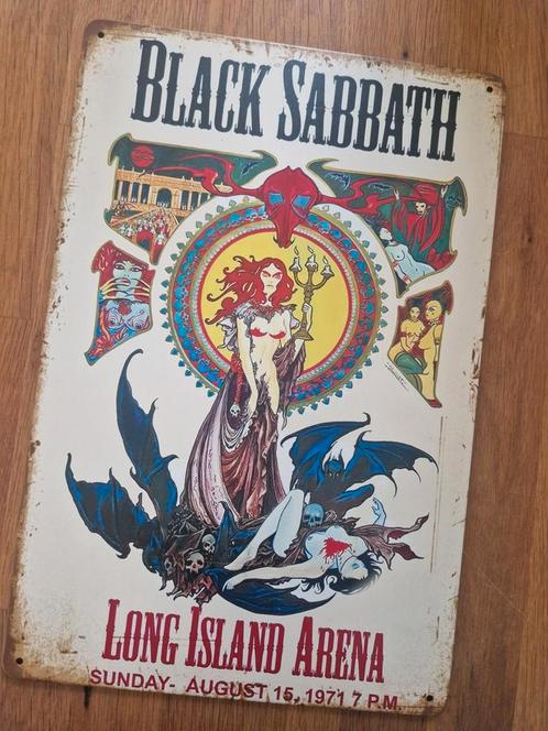 Metalen wandplaat Black Sabbath, Verzamelen, Merken en Reclamevoorwerpen, Nieuw, Ophalen of Verzenden