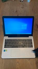 Asus laptop - windows 10 - wit - 2016, Computers en Software, Windows Laptops, Ophalen, Gebruikt, HDD, 2 tot 3 Ghz