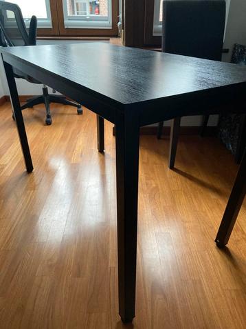 PC-bureau 120x60cm hout en metaal, Huis en Inrichting, Bureaus, Ophalen, Zo goed als nieuw, Bureau