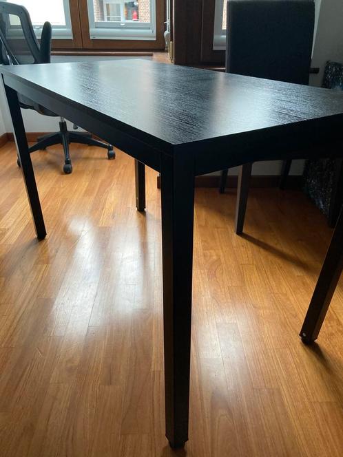 PC-bureau 120x60cm hout en metaal, Huis en Inrichting, Bureaus, Zo goed als nieuw, Bureau, Ophalen