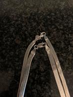 Chaîne argent 42 cm + bracelet argent 18 cm maille 0,4, Ophalen, Zo goed als nieuw, Zilver, Zilver