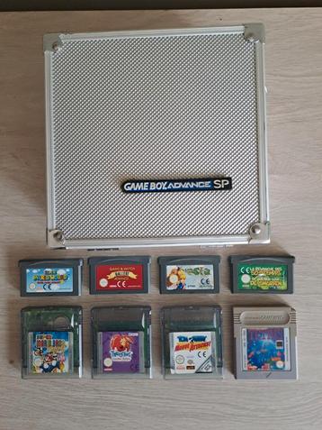 Nintendo Game 8 Games + Advance SP Box Mario Tetris