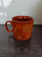 Vintage Staffordshire Potteries Mug Brown Leaves 1970s, Ophalen of Verzenden