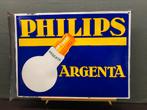 D/Z reclamebord PHILIPS ARGENTA 48x64,5 jaren 30, Ophalen, Gebruikt, Reclamebord