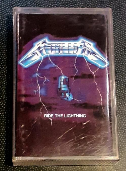 Metallica Ride The Lightning audiocassette.  NL1989., Cd's en Dvd's, Cassettebandjes, Gebruikt, Voorbespeeld, Rock en Metal, 1 bandje