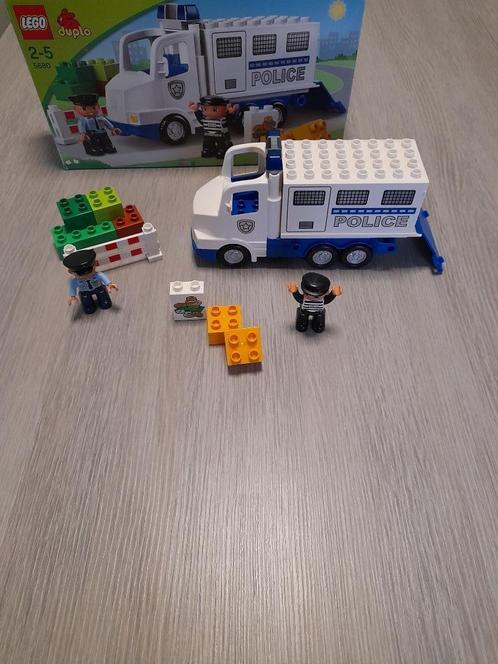 lego duplo ville politietruck 5680, Kinderen en Baby's, Speelgoed | Duplo en Lego, Zo goed als nieuw, Duplo, Complete set, Ophalen of Verzenden