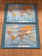 2 x Wereldkaart, Huis en Inrichting, Ophalen