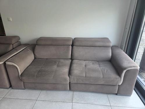 3+2+1 fauteuil met elektrische relaxfauteuil, Huis en Inrichting, Fauteuils, Gebruikt, Stof, 125 cm of meer, 100 tot 125 cm, Ophalen