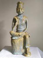 Grande statue en poterie - signée et datée, Antiquités & Art, Enlèvement ou Envoi
