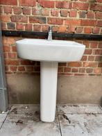 Lavabo op sokkel met kraan, Doe-het-zelf en Bouw, Sanitair, Ophalen, Gebruikt, Kraan