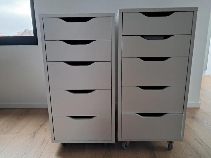 IKEA ALEX Ladeblok met lades, wit, 36x70 cm - 2st, Huis en Inrichting, Kasten | Ladekasten, Gebruikt, Minder dan 100 cm, Minder dan 50 cm