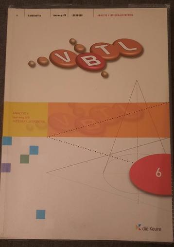 VBTL 6, Analyse 4, leerweg 6/8, Integraalrekening, Leerboek, Enlèvement, Comme neuf, Néerlandais