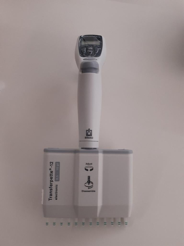 BRAND Transferpette multichannel (12), electronic pipette 2X, Elektronische apparatuur, Overige elektronische apparatuur, Gebruikt