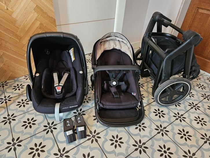Joolz Day+ brilliant black met MaxiCosi en accessoires, Kinderen en Baby's, Kinderwagens en Combinaties, Gebruikt, Combiwagen