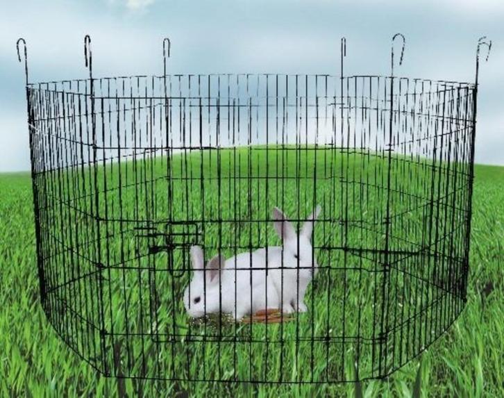 Konijnenren voor buiten - park voor konijnen, Dieren en Toebehoren, Knaagdieren en Konijnen | Hokken en Kooien, Nieuw, Ren, 60 tot 90 cm