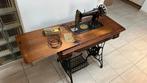 Vintage Singer naaimachine in tafel, Ophalen