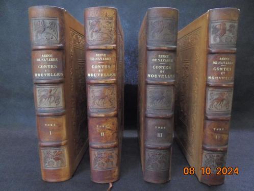 Contes et nouvelles de la reine de Navarre (4 delen)., Antiek en Kunst, Antiek | Verlichting, Ophalen of Verzenden