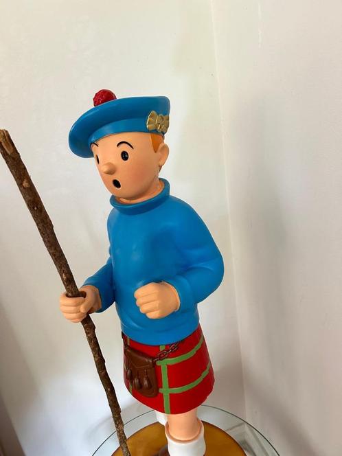 Tintin en kilt 90cm. peint à la main, Antiquités & Art, Antiquités | Céramique & Poterie, Enlèvement ou Envoi