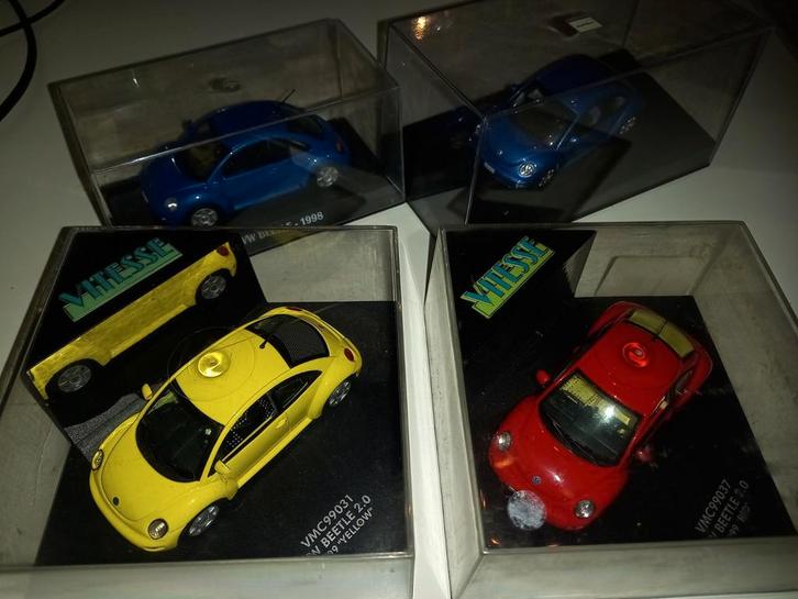 Vw beetle modellen 1/43, Hobby en Vrije tijd, Modelauto's | 1:43, Zo goed als nieuw, Ophalen of Verzenden