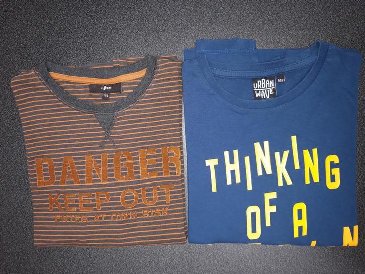 2 Longsleeves 146/11j jongen jbc- bel&bo. In perfecte staat!, Kinderen en Baby's, Kinderkleding | Maat 146, Zo goed als nieuw