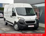 Peugeot Boxer 2.2d LANG*165PK* L3/H2 + Navi + CAMERA+ TVA+, Auto's, Stof, Wit, Bedrijf, Parkeersensor