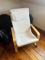 Fauteuil POANG Ikea Blanc, Ophalen, Hout, Gebruikt, Minder dan 75 cm