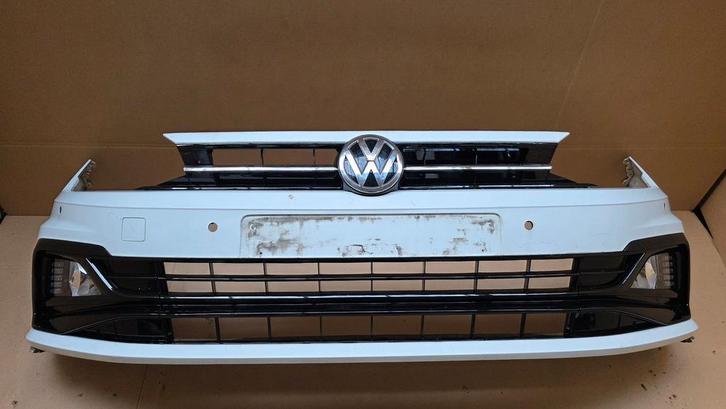 Voorbumper VW Polo 2G AW R-line 4xPDC bj.2018-2022 Bumper, Auto-onderdelen, Carrosserie, Bumper, Volkswagen, Voor, Gebruikt, Herkomst onderdeel bekend