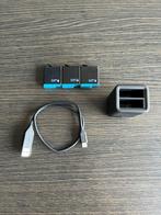 Gopro batterijen (3st)  en lader, Audio, Tv en Foto, Fotografie | Accu's en Batterijen, Ophalen, Zo goed als nieuw