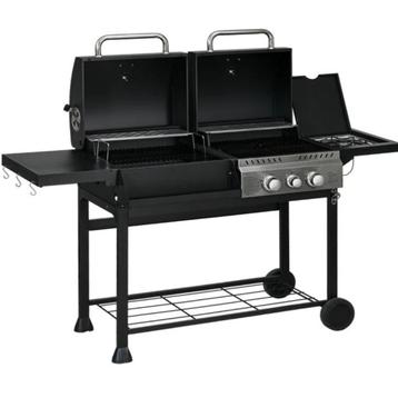 Gas en houtskool BBQ in 1 161 x 53 x 101 cm beschikbaar voor biedingen
