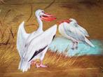 Houten 60's pelikanen puzzeltje, Antiek en Kunst, Ophalen of Verzenden