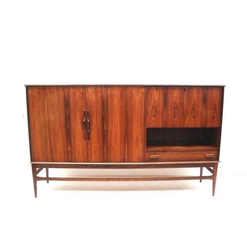 Vintage design palissander highboard jaren '60 '70 retro, Huis en Inrichting, Kasten | Computermeubels, Verzenden